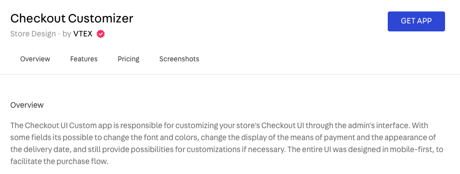 VTEX Checkout Customizer